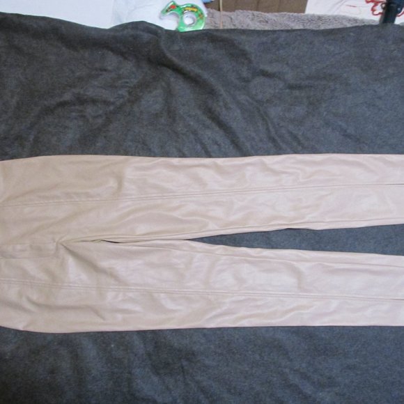 NWT Jason Wu tan vegan leather skinny pants size XS - Picture 2 of 15